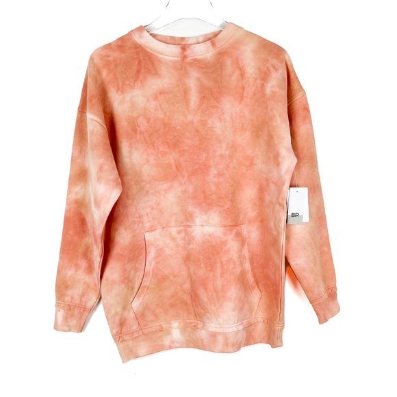 NWT BP Tie Dye Sweatshirt In Beige Tie Dye Cozy Pullover Size XS NEW - Picture 2 of 12
